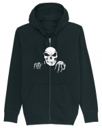 Death Skull Stay Focus Hanorac cu fermoar Unisex Connector