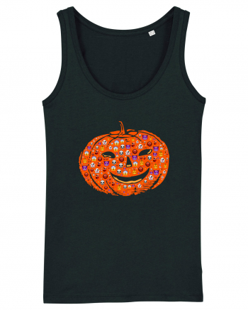 Emoji Pumpkin Jack O Lantern Black