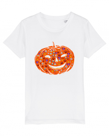 Emoji Pumpkin Jack O Lantern White