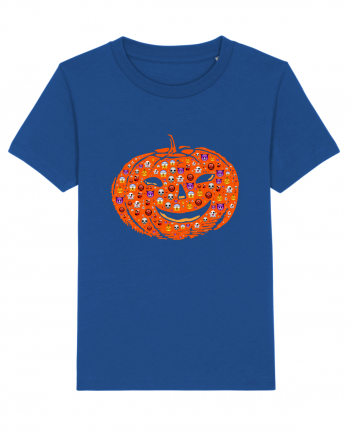 Emoji Pumpkin Jack O Lantern Majorelle Blue