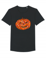 Emoji Pumpkin Jack O Lantern Tricou mânecă scurtă guler larg Bărbat Skater