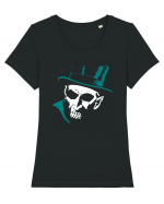 Ghost Horror Gentleman Tricou mânecă scurtă guler larg fitted Damă Expresser