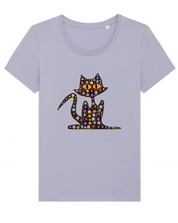 Halloween Emoji Funny Cat Lavender