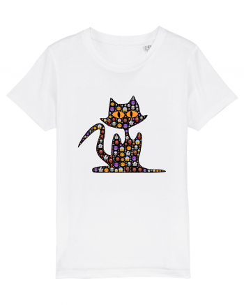 Halloween Emoji Funny Cat White