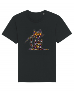 Halloween Emoji Funny Cat Tricou mânecă scurtă Unisex Rocker