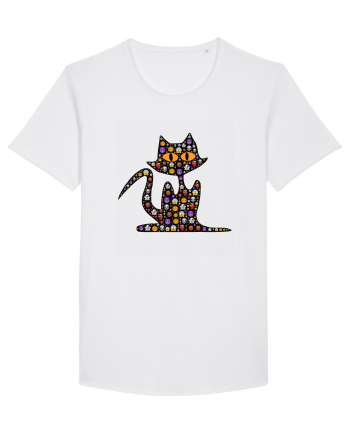 Halloween Emoji Funny Cat White