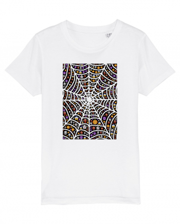 Halloween Emoji Spiderweb White