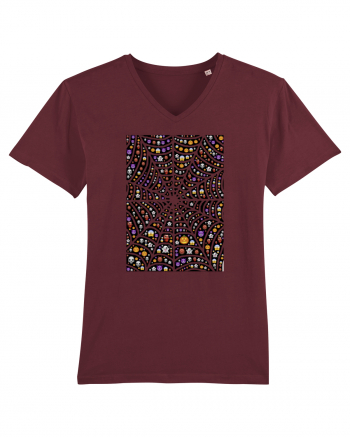 Halloween Emoji Spiderweb Burgundy