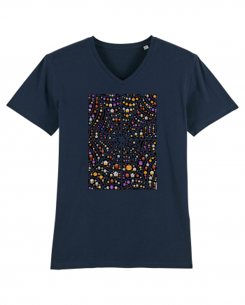 Halloween Emoji Spiderweb French Navy