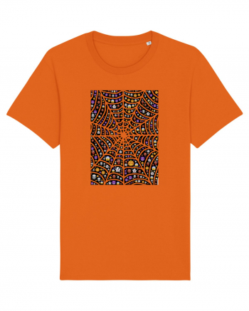 Halloween Emoji Spiderweb Bright Orange