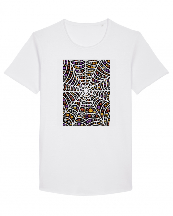 Halloween Emoji Spiderweb White