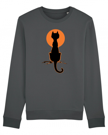 Halloween Moon Cat Anthracite