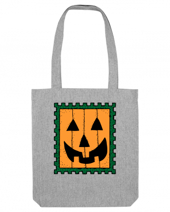 Halloween Stamp Face Heather Grey