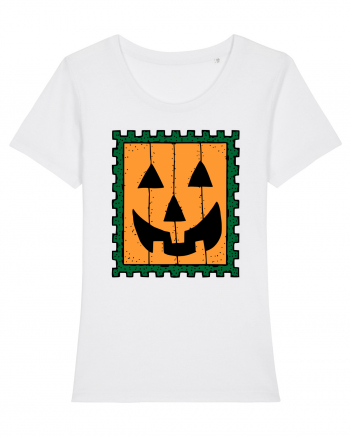 Halloween Stamp Face White