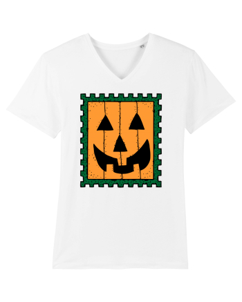 Halloween Stamp Face White