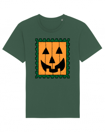 Halloween Stamp Face Bottle Green