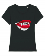 Hot Lips Of Halloween Tricou mânecă scurtă guler larg fitted Damă Expresser