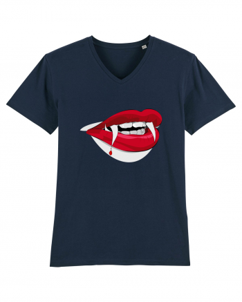 Hot Lips Of Halloween French Navy