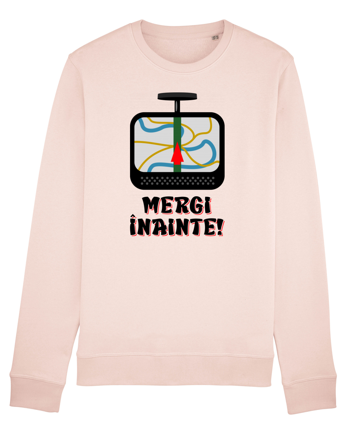 Bluză mânecă lungă Unisex Rise Candy Pink