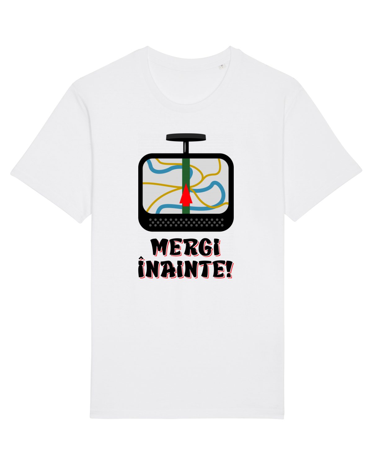 Tricou mânecă scurtă Unisex Rocker White