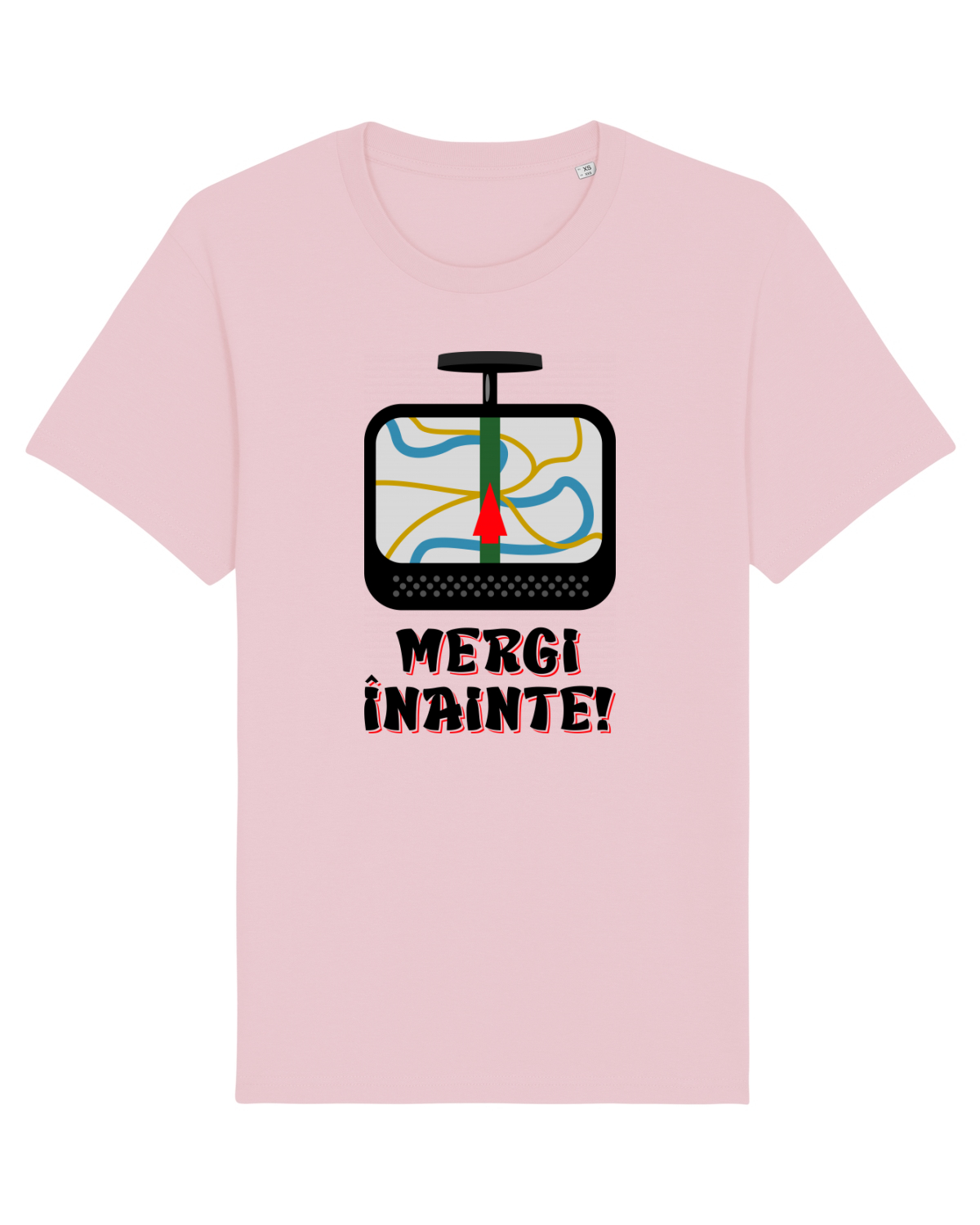Tricou mânecă scurtă Unisex Rocker Cotton Pink