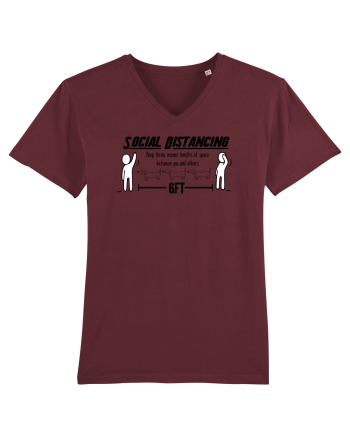 Social Distancing Wiener Burgundy