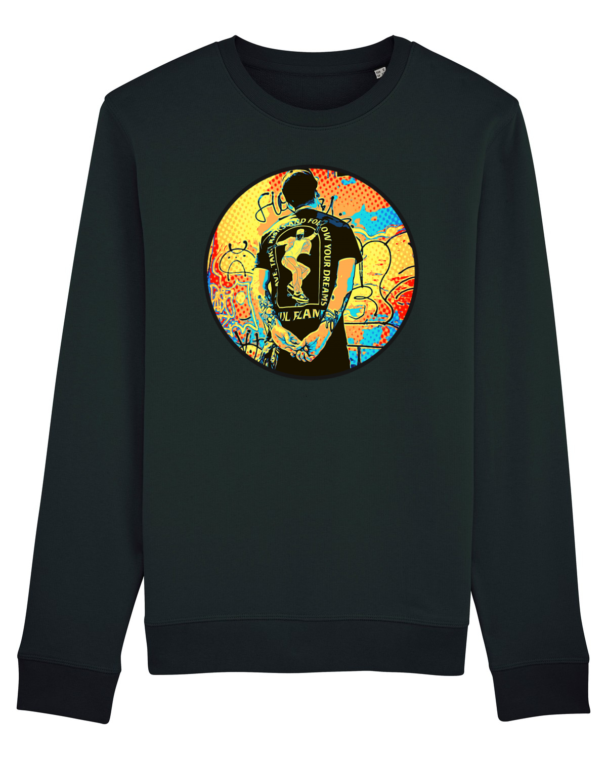 Bluză mânecă lungă Unisex Rise Black