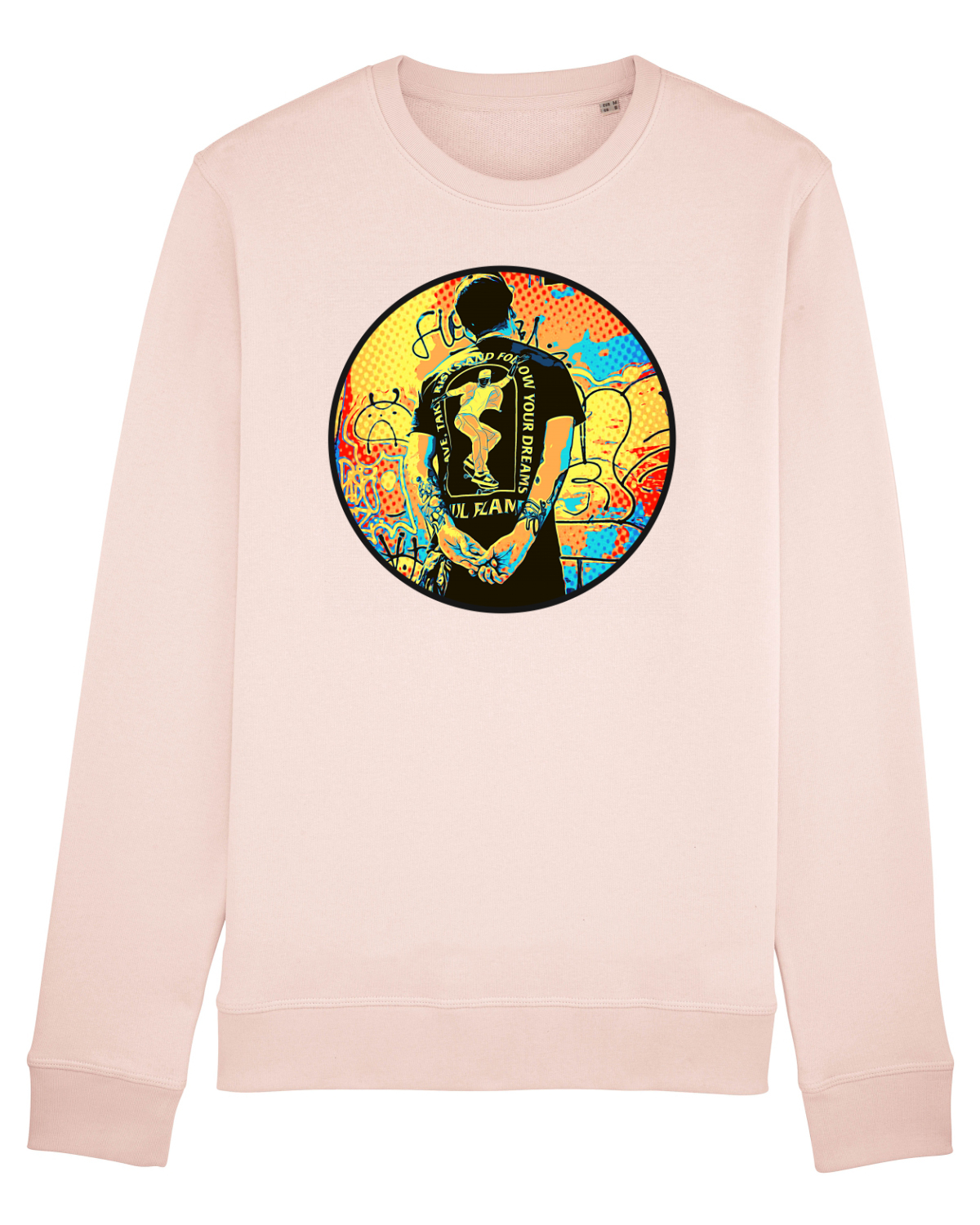 Bluză mânecă lungă Unisex Rise Candy Pink