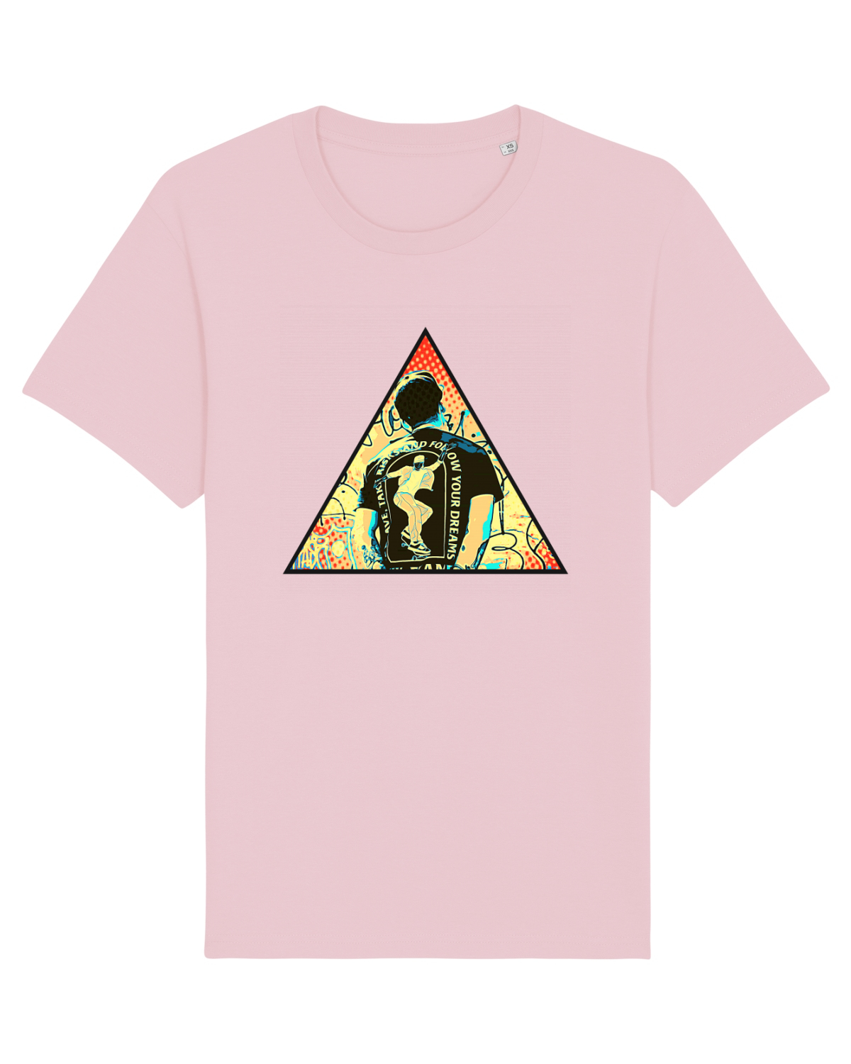 Tricou mânecă scurtă Unisex Rocker Cotton Pink