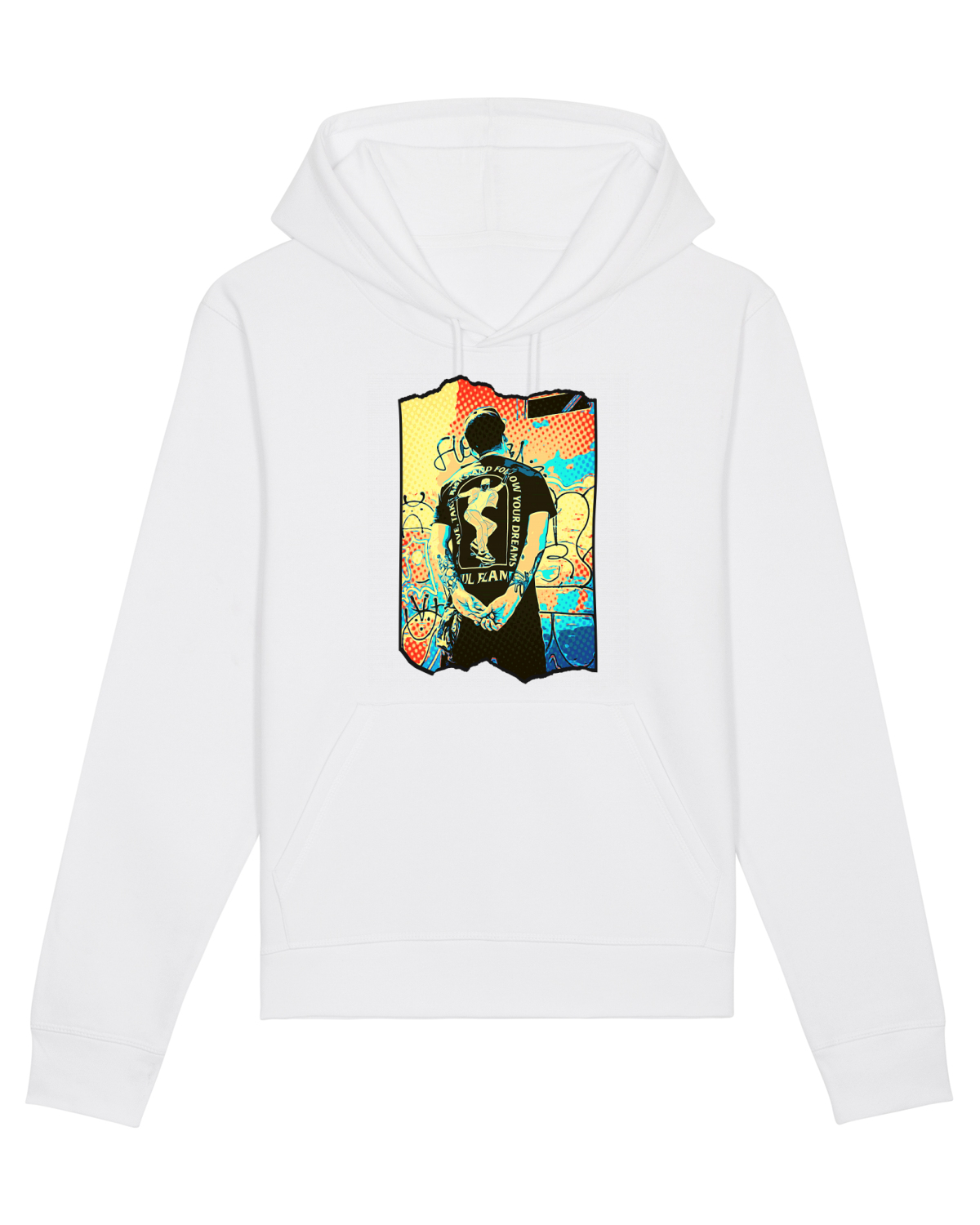 Hanorac Unisex Drummer White