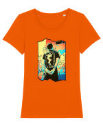 Hood Boy Tricou mânecă scurtă guler larg fitted Damă Expresser
