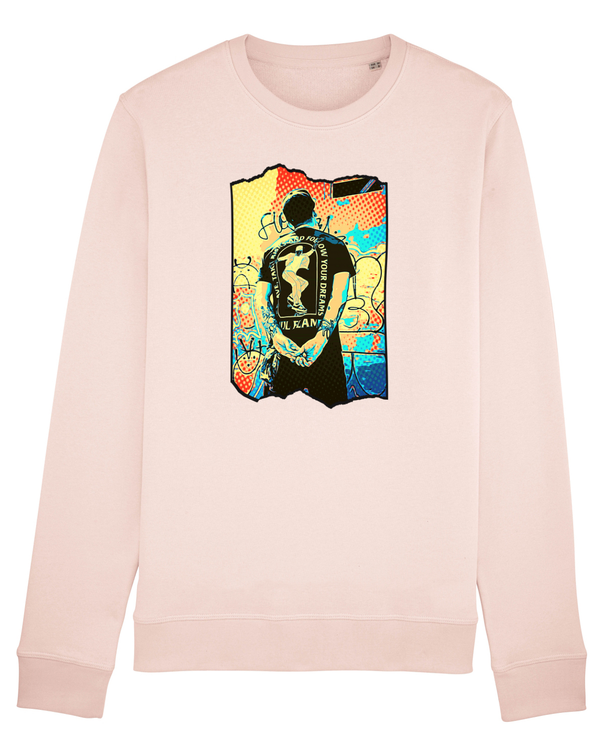 Bluză mânecă lungă Unisex Rise Candy Pink