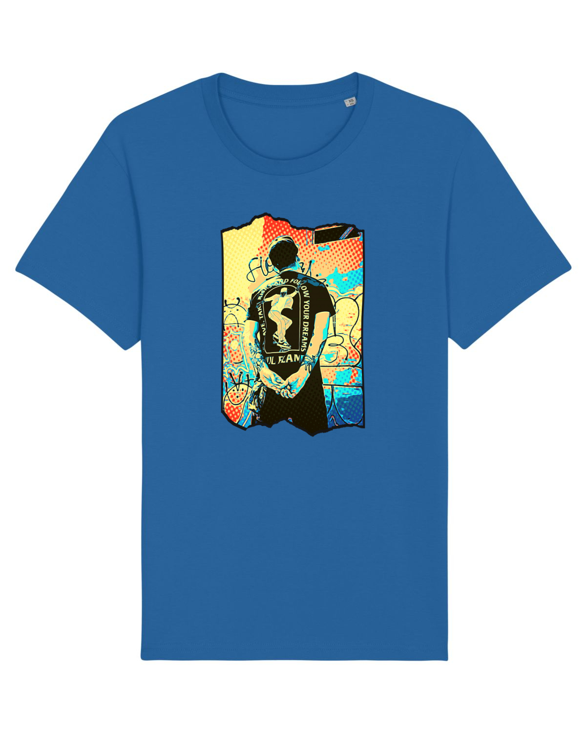 Tricou mânecă scurtă Unisex Rocker Royal Blue