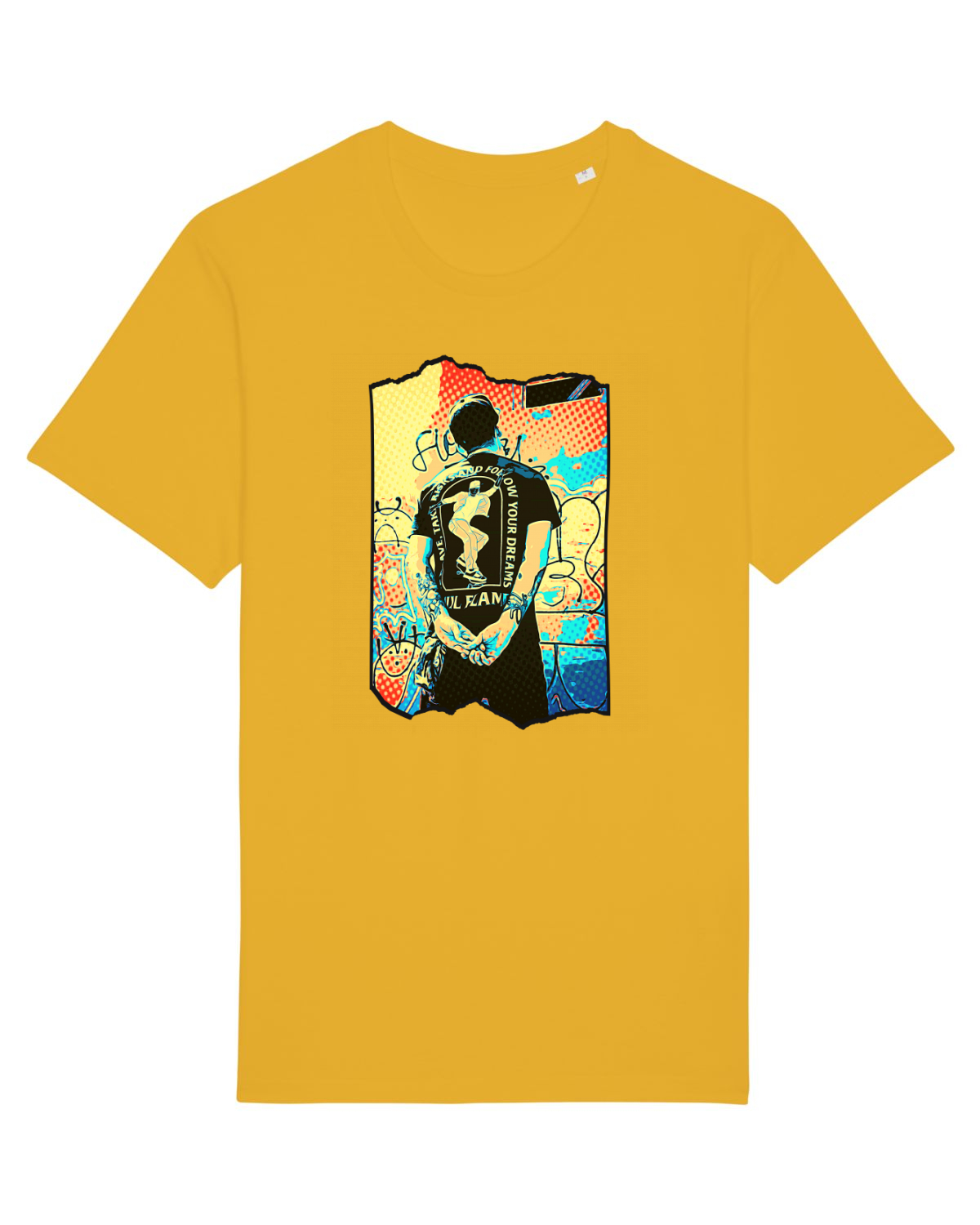 Tricou mânecă scurtă Unisex Rocker Spectra Yellow