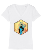 Hood Boy Tricou mânecă scurtă guler V Damă Evoker