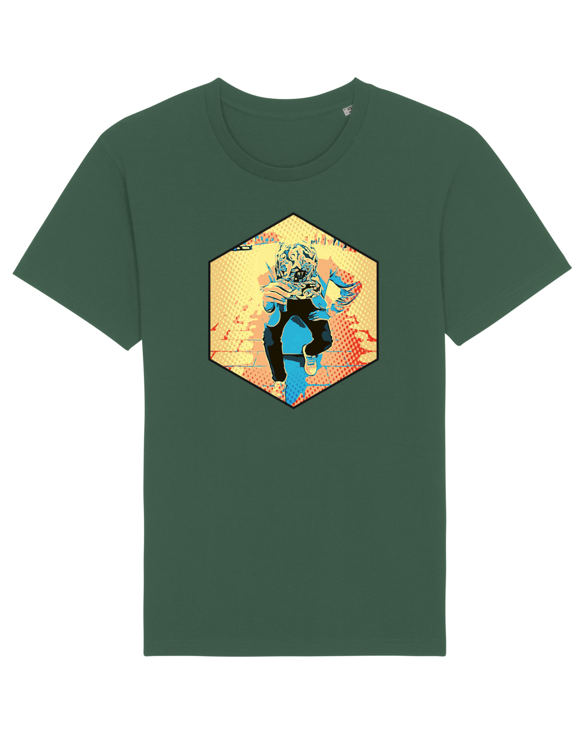 Tricou mânecă scurtă Unisex Rocker Bottle Green