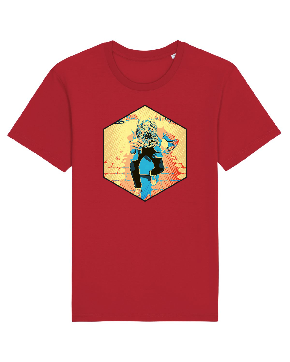 Tricou mânecă scurtă Unisex Rocker Red