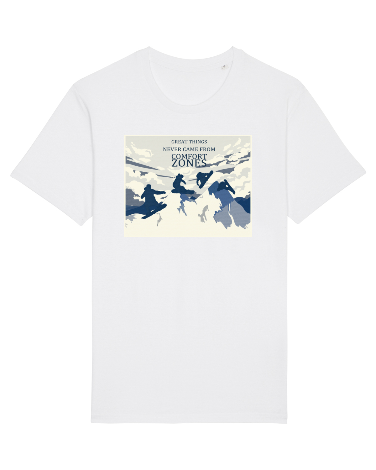 Tricou mânecă scurtă Unisex Rocker White