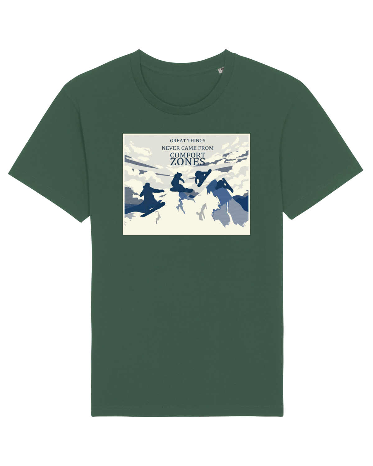 Tricou mânecă scurtă Unisex Rocker Bottle Green