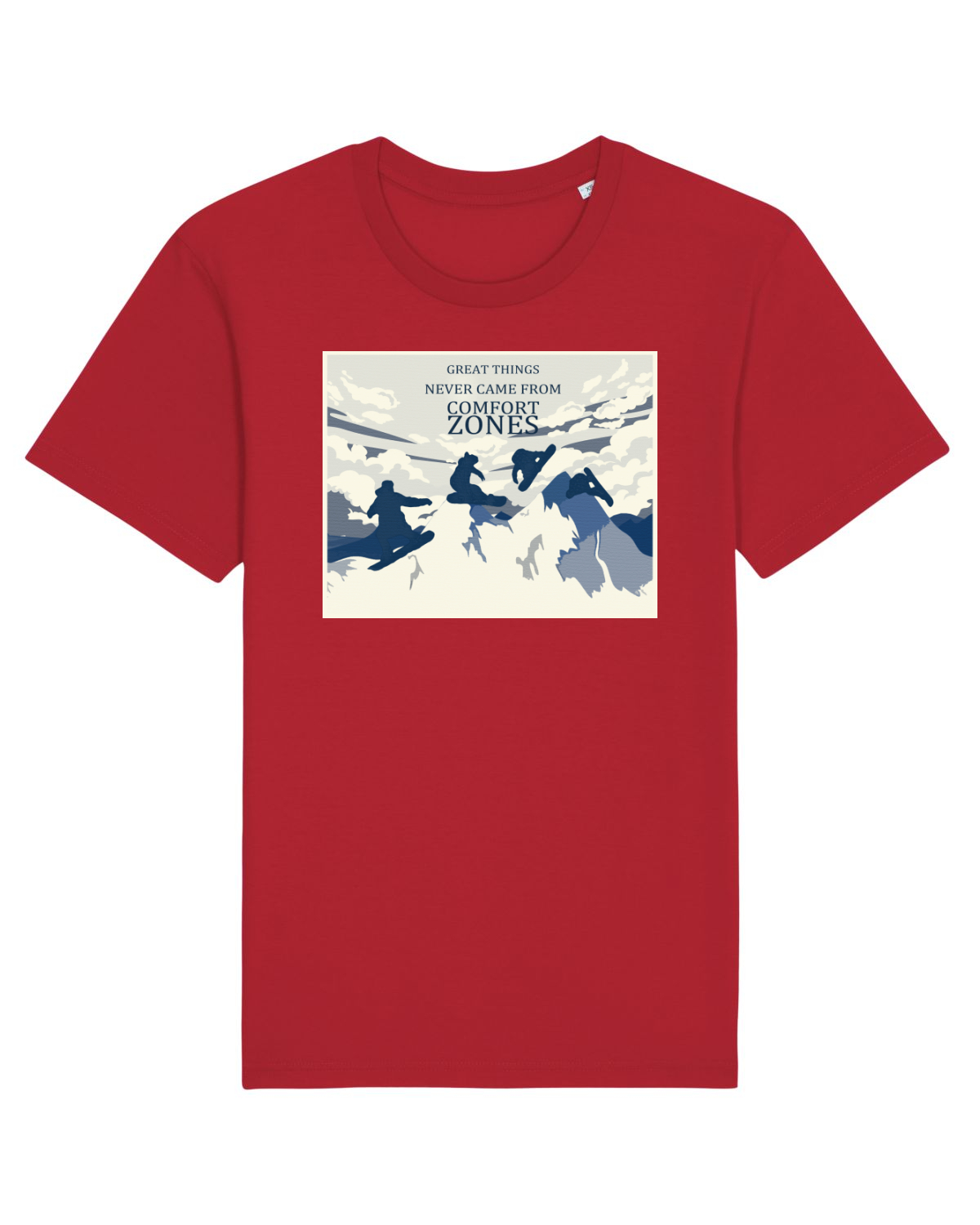 Tricou mânecă scurtă Unisex Rocker Red