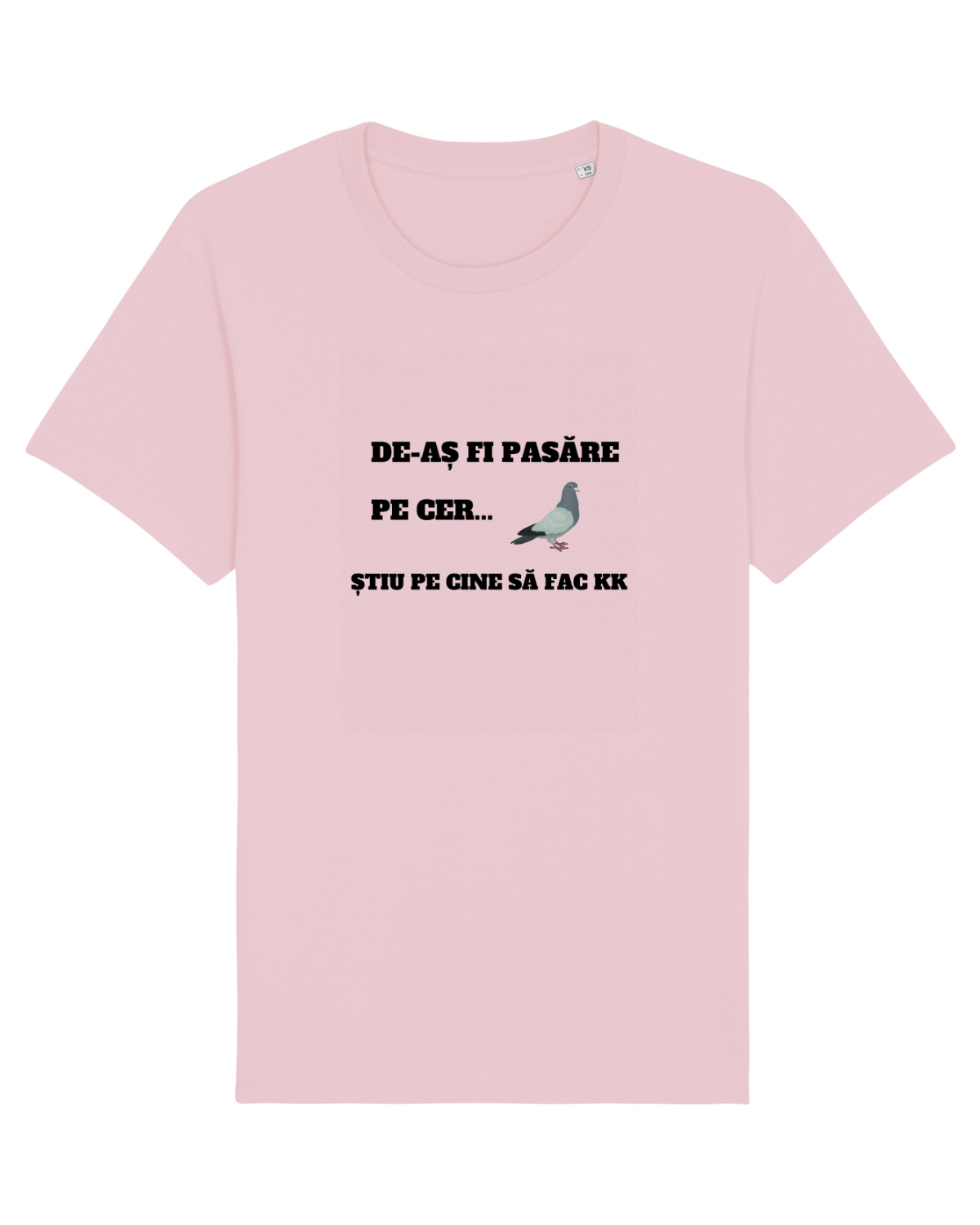 Tricou mânecă scurtă Unisex Rocker Cotton Pink