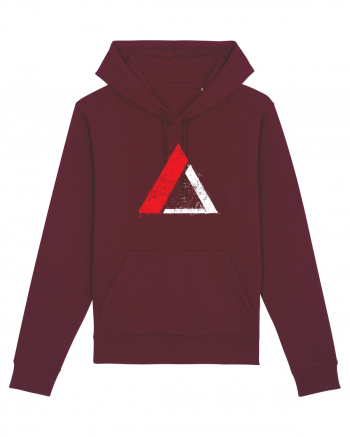 Triagle logo Burgundy