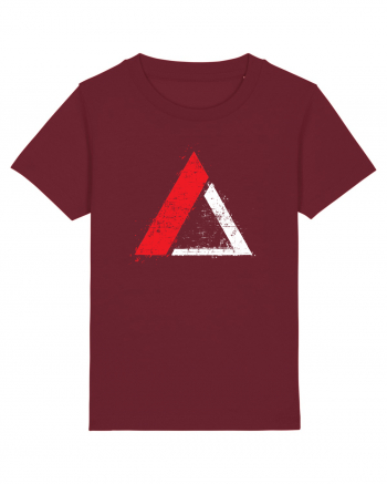 Triagle logo Burgundy