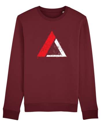 Triagle logo Burgundy