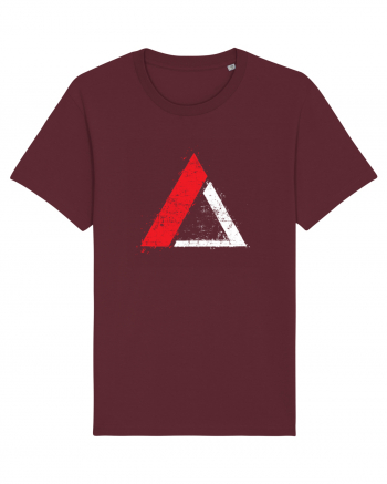 Triagle logo Burgundy