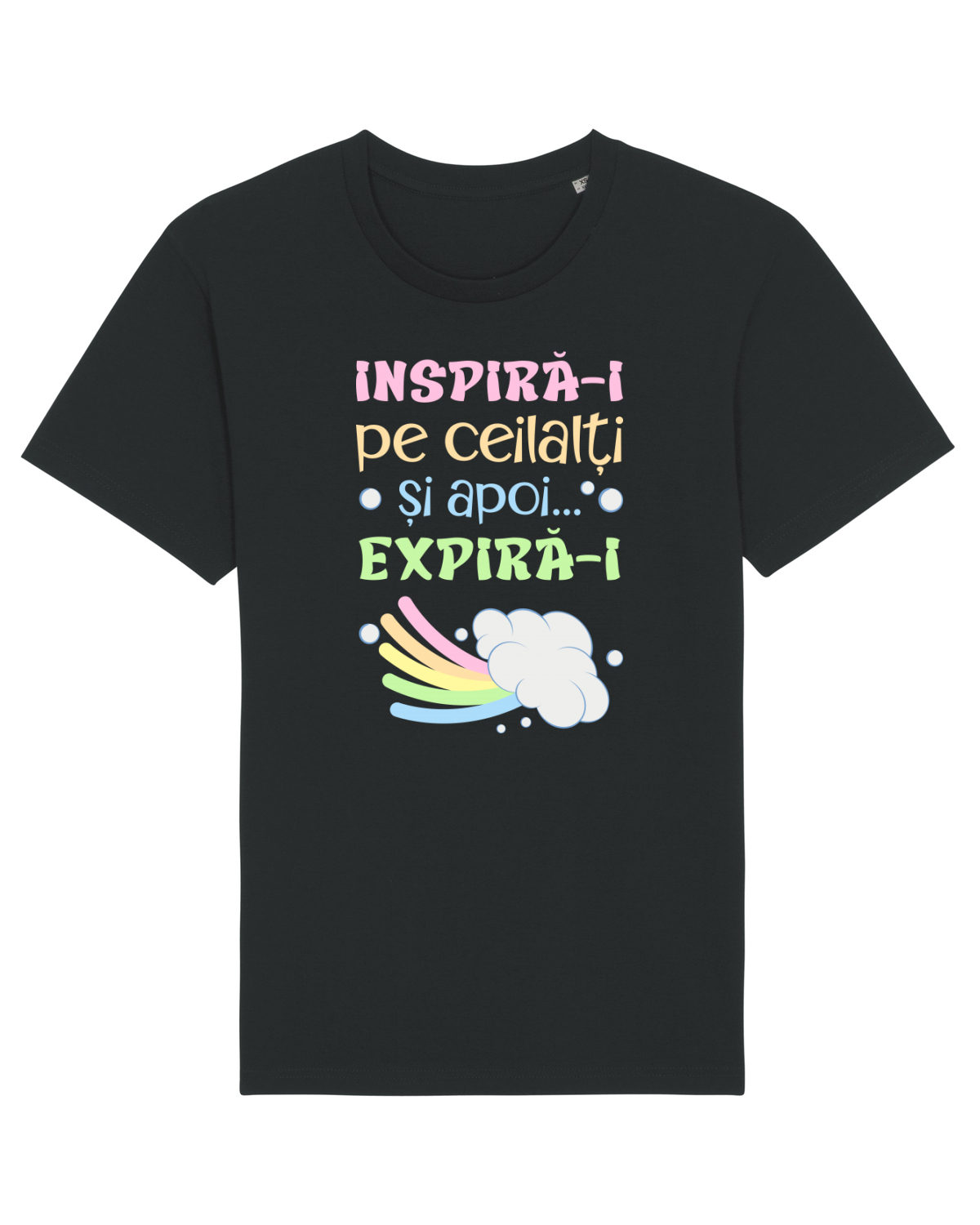 Tricou mânecă scurtă Unisex Rocker Black