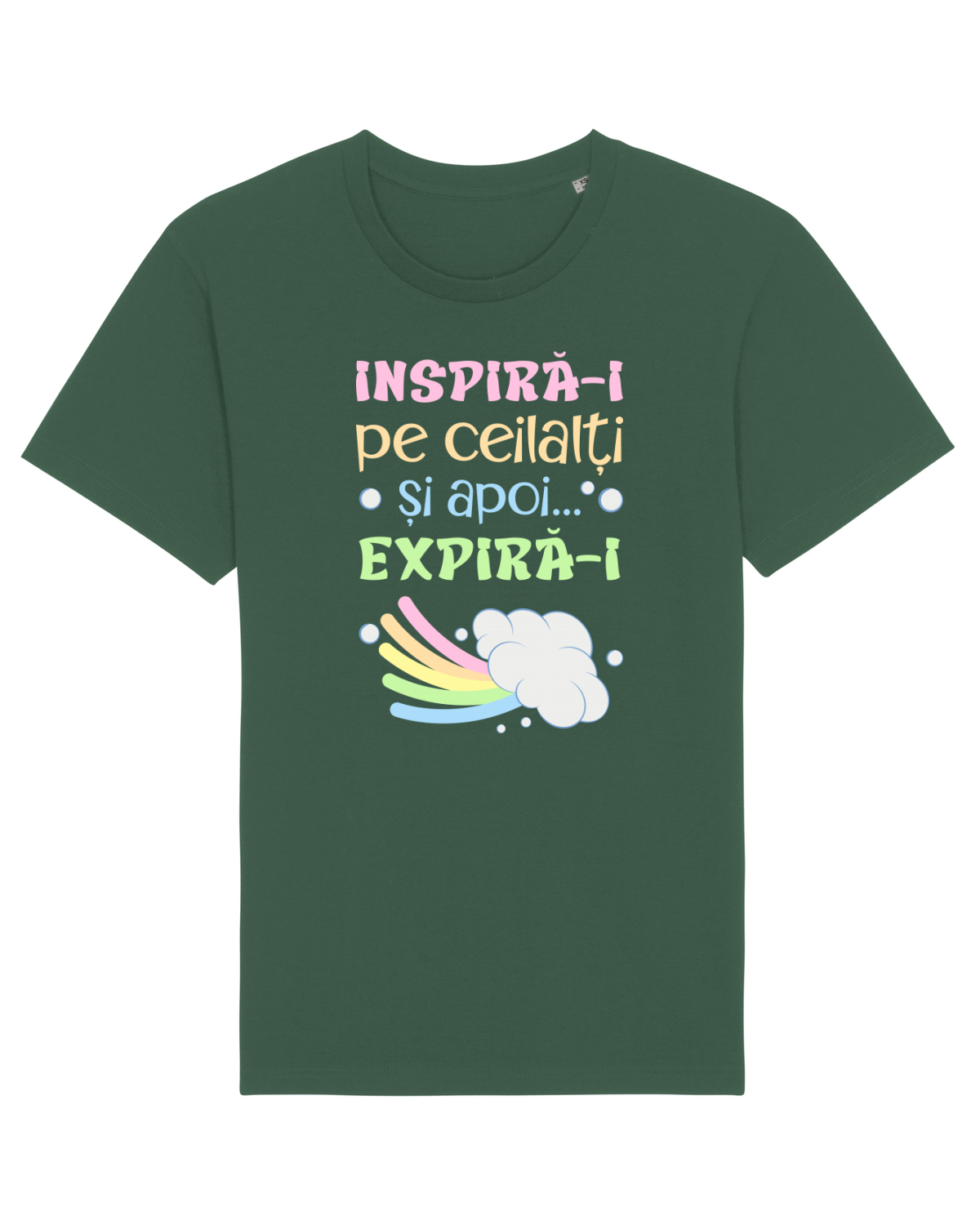 Tricou mânecă scurtă Unisex Rocker Bottle Green