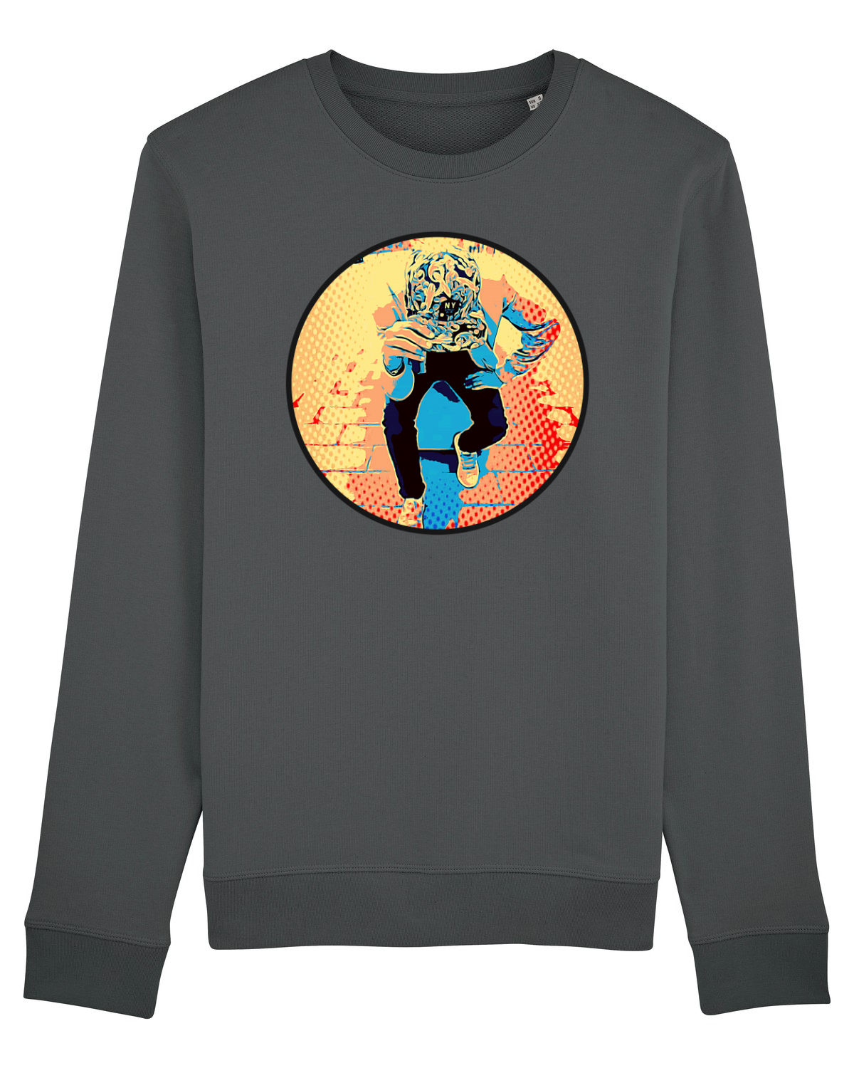 Bluză mânecă lungă Unisex Rise Anthracite