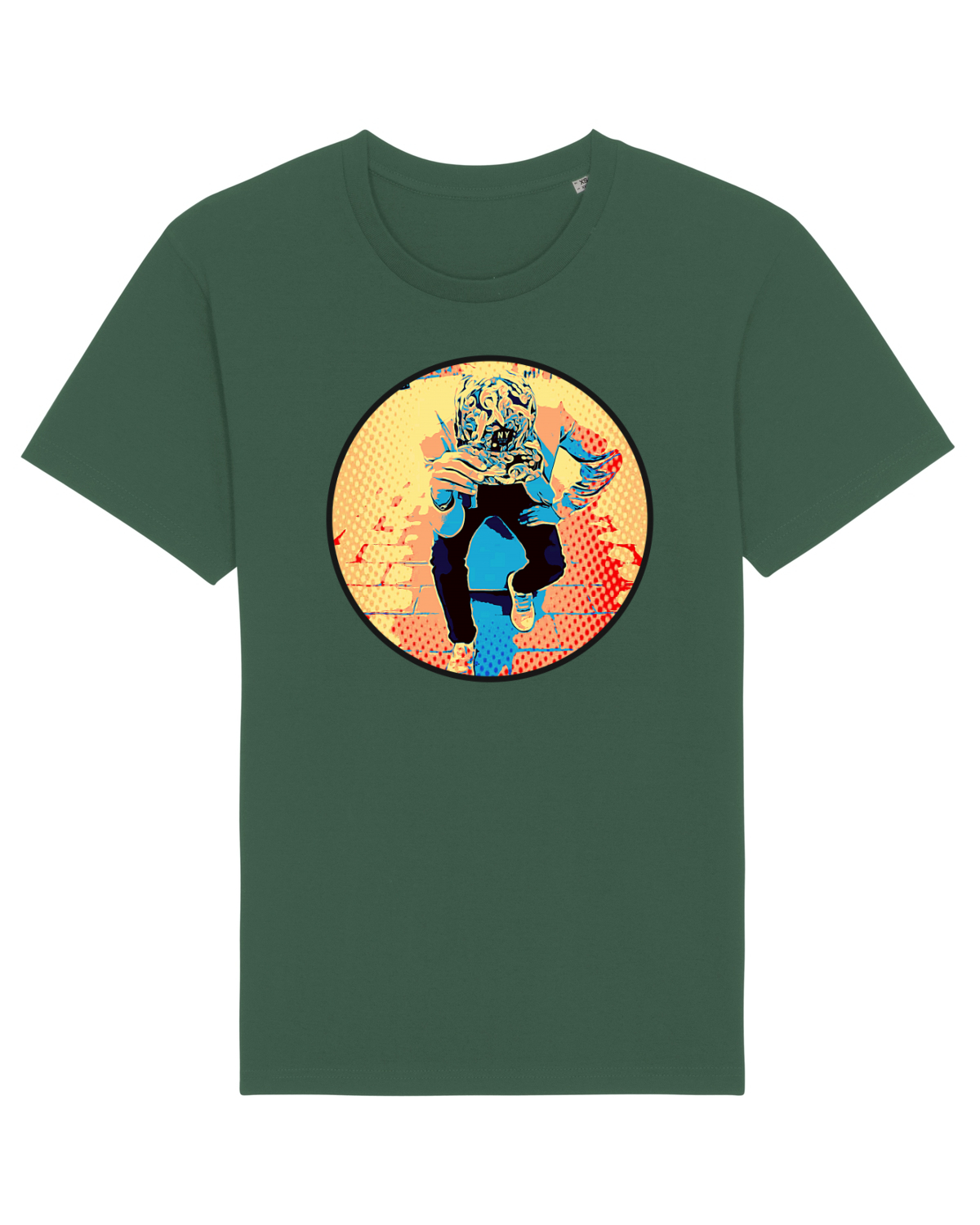 Tricou mânecă scurtă Unisex Rocker Bottle Green