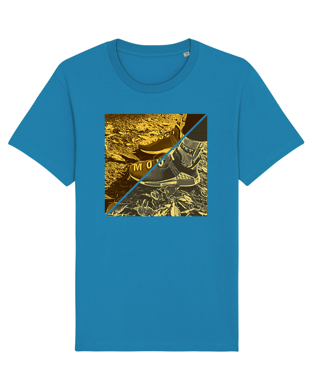 Tricou mânecă scurtă Unisex Rocker Azur